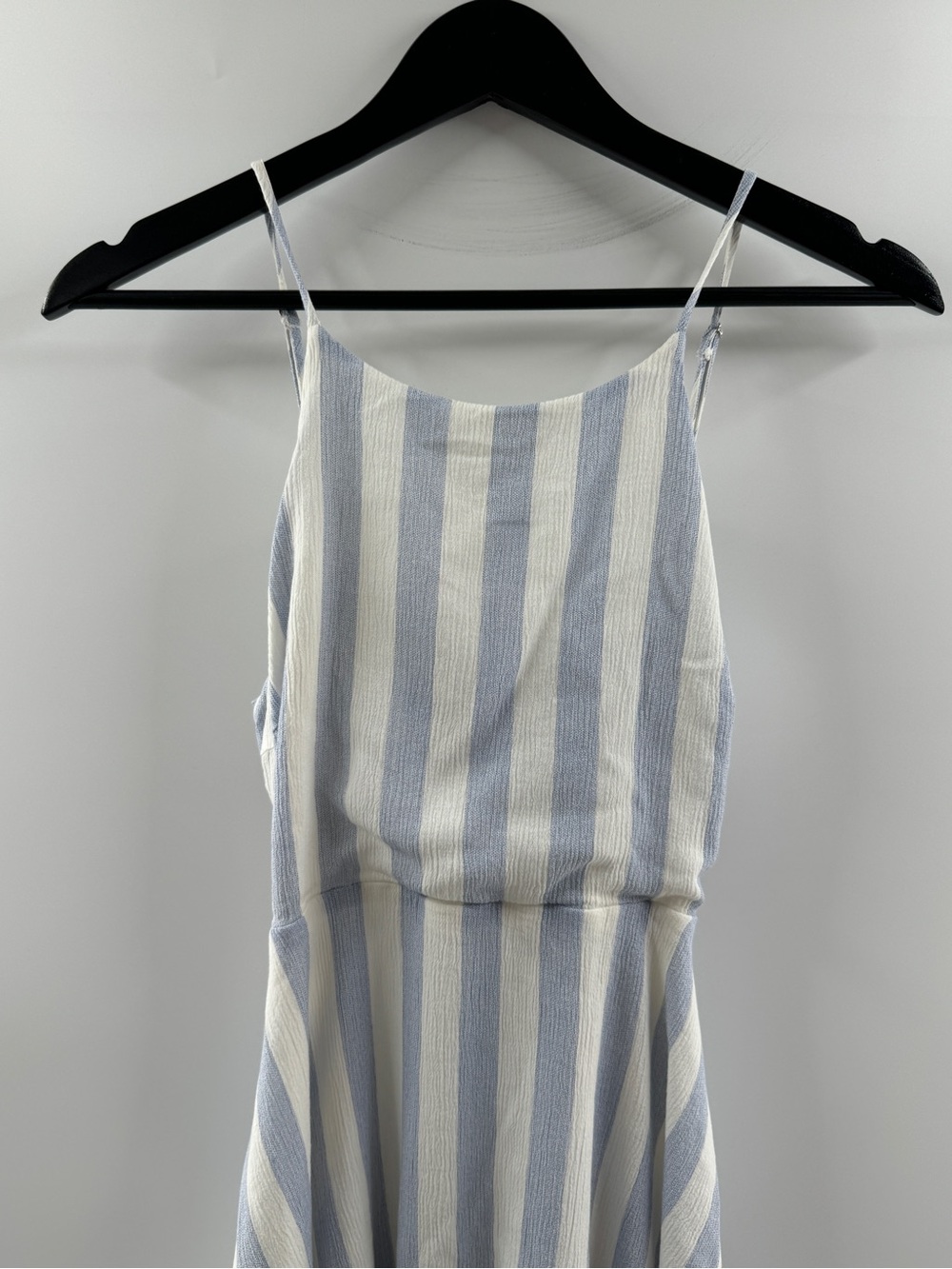 Lulus Blue & White Striped Open Back Mini Dress – Women's XS - Picture 2 of 8